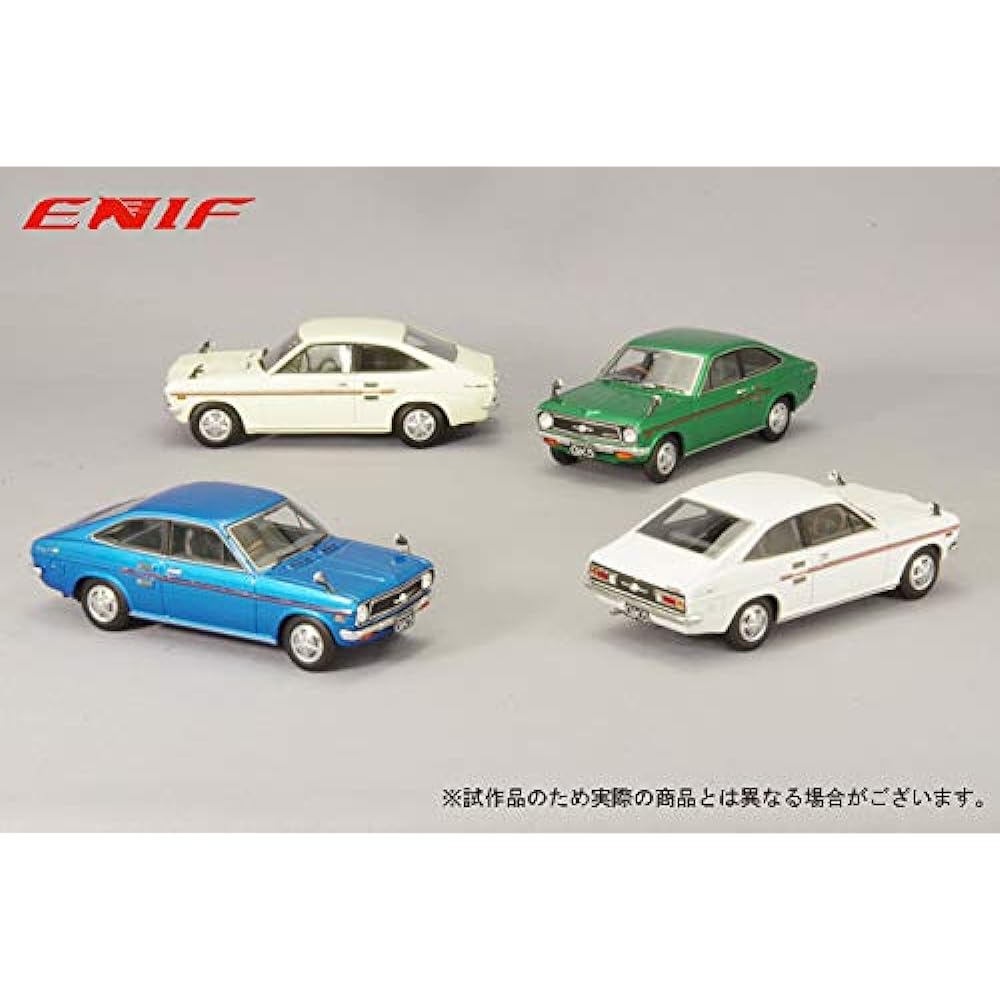 ENIF 1/43 Nissan Sunny 1200 GX5 Coupe 1972 Green Metallic Finished Product