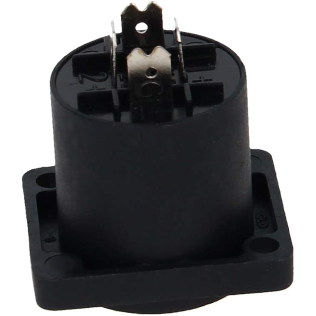 Fielect 4 Pole Speaker Panel Mount Connector Audio Speaker Jack Twist Lock Speaker Jack Plate with Metal Insert LY-KNT043 5 Pieces