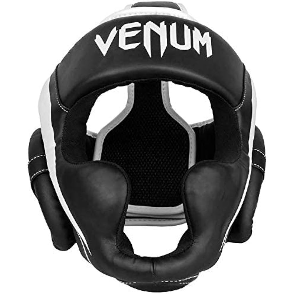 Venum Elite Headgear - Black/White