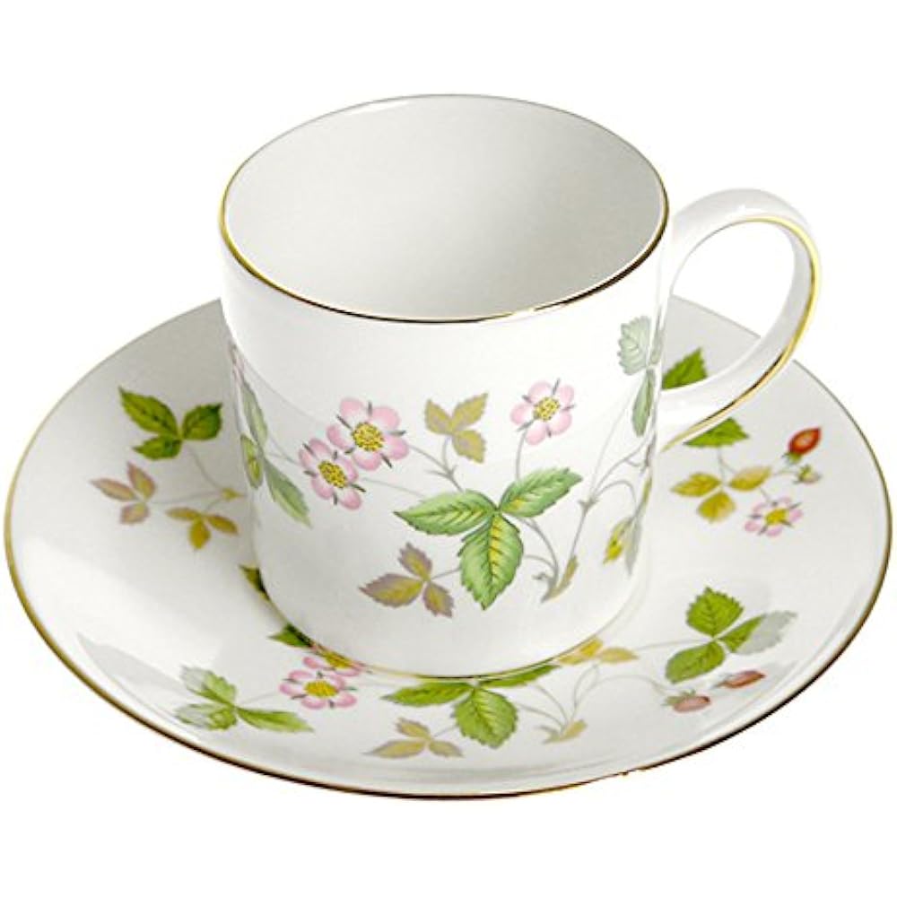 Wedgwood Wild Strawberry Coffee Cup & Saucer Can [Parallel Import] 50105504019/02019