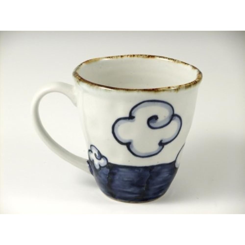 Arita Hasami ware Shoho kiln Ao Fuji/Red Fuji pair mug 18643