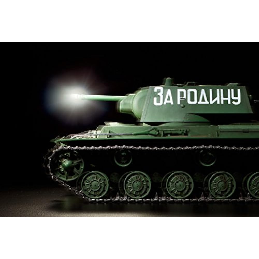 TAMIYA 1/16 Radio Control Tank Series No.27 Soviet KV-1 Heavy Tank Full Operation Set (4-channel radio, battery, charger included) 56027