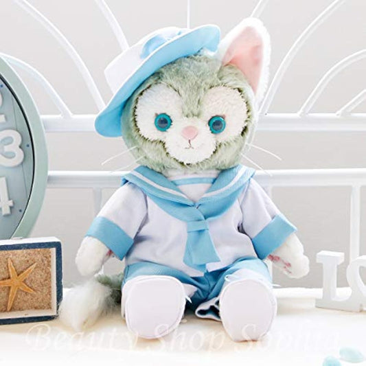 Gelatoni Color Sailor Costume Single Item Green Plush Toy Sold Separately [Original Handmade] Plush Toy for S Size Clothes Marine Sailor Uniform Original Design Clothes Duffy Goods Souvenir
