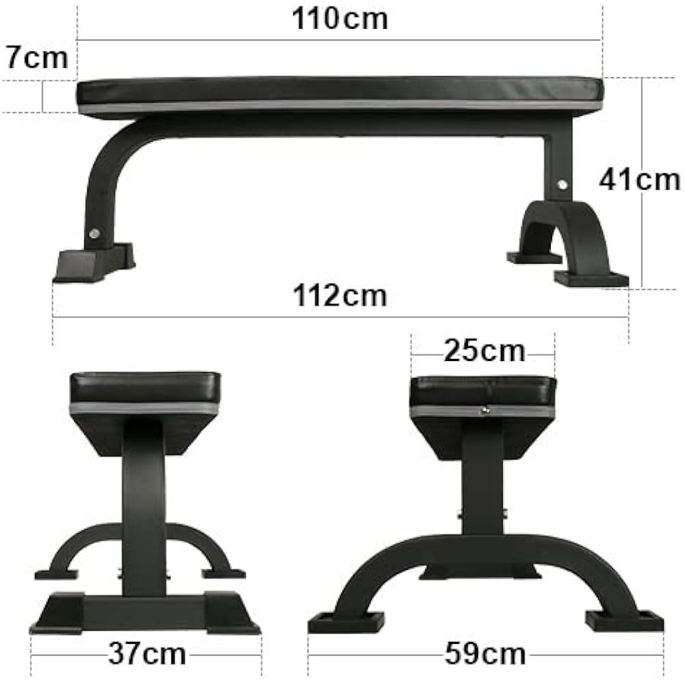 [Leading Edge] Flat bench fixed type high load dumbbell bench press stand for barbell training LE-B70