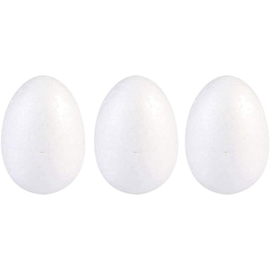 MAGICLULU 34 Pieces Foam Eggs 3.15 Inch Smooth White Easter Eggs Crafts for Easter Halloween Holiday Making Handmade DIY Painting School Projects