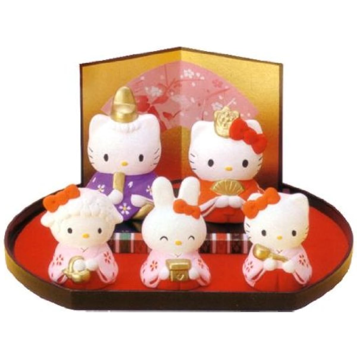 Setomono Market Hinamatsuri Decoration Set Hello Kitty Standing Hina Doll K301