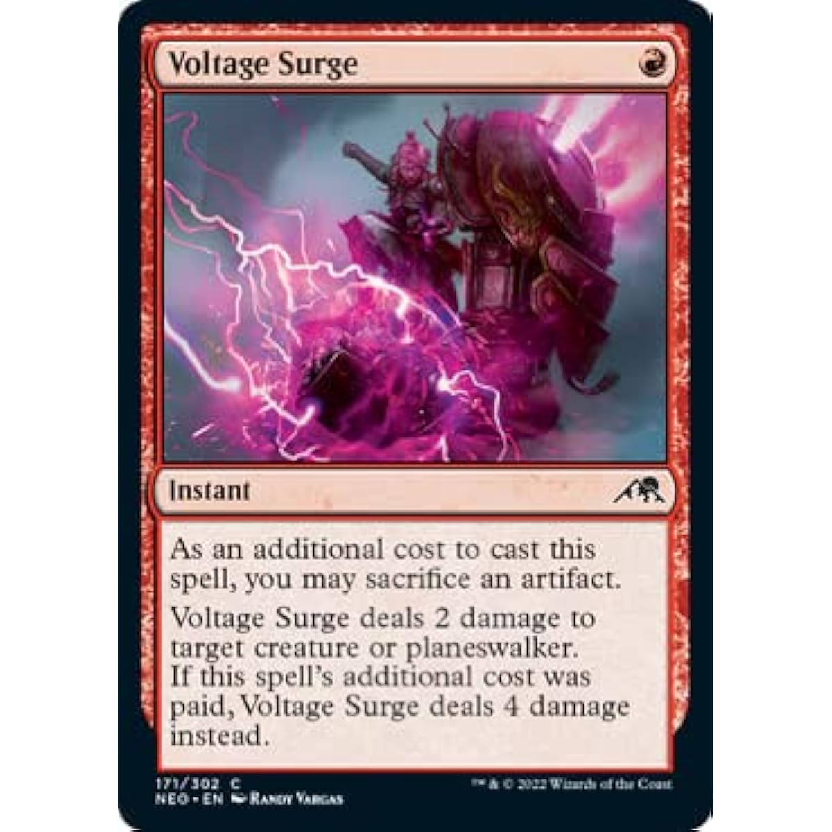 Magic: The Gathering - Voltage Surge (171) - Foil - Kamikawa: Neon Dynasty