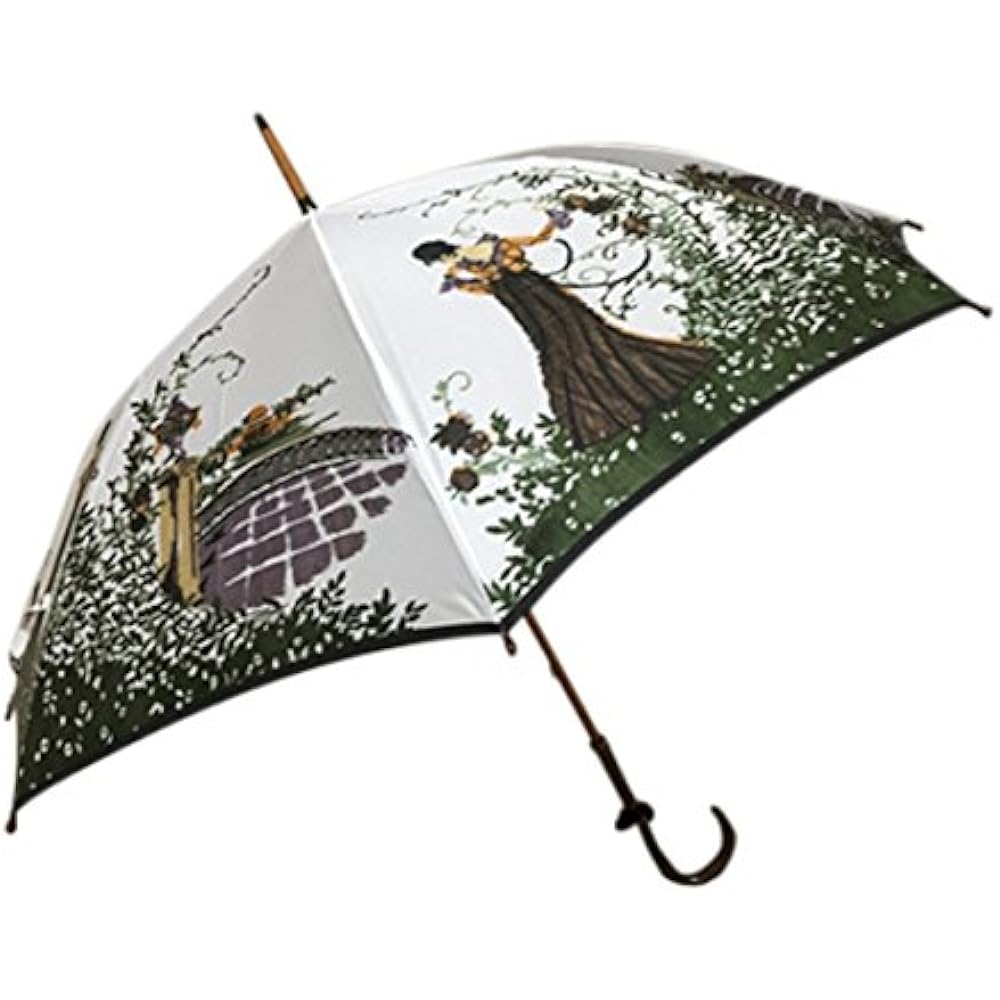 Mont Blanc Luxury Art Western Umbrella/Loose Weave Umbrella Street Corner Gray Long Umbrella