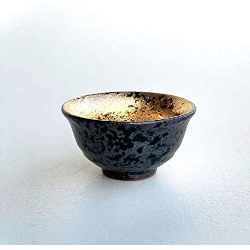 Sake Utensil Stylish Tokkuri Ochoko Set Cold Sake Tokkuri Sake 2.2 Cups Mino Ware Black Black Gold Gold Made in Japan Sake Cup Sake Cup
