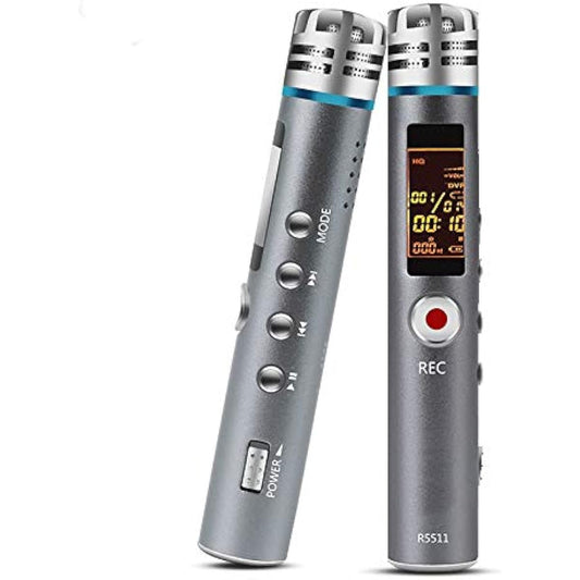 Voice Recorder, Professional Remote HD Noise Reduction, MP3 Player, Business Meeting (Size : 16G)