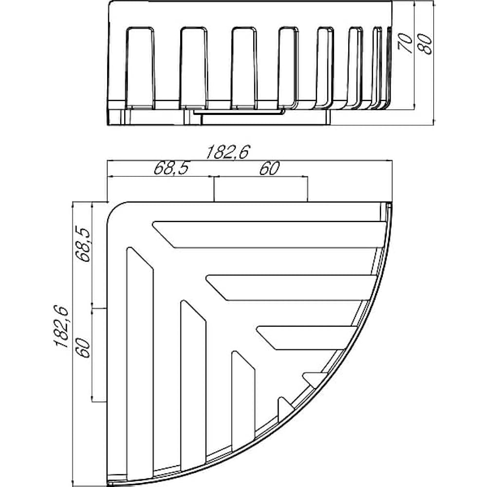EMCO LIAISON Corner Basket Chrome Bathroom OK EC.S17453