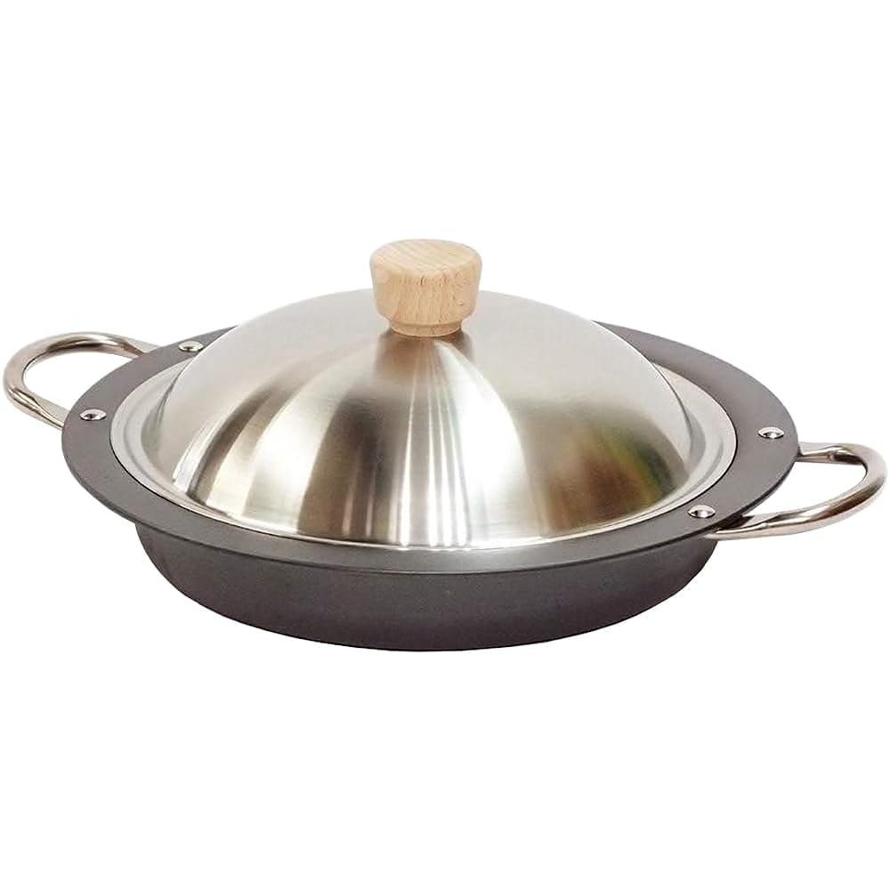 River Light Kiwami JAPAN Iron Gyoza Pot 24cm Iron Nitride Nitriding Compatible with IH Rust Resistant Made in Japan J1929S