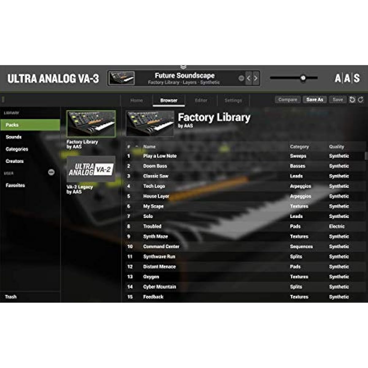 [Domestic regular product] AAS Ultra Analog VA-3