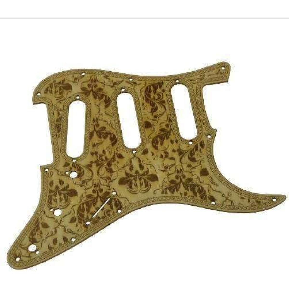 Stratocaster Pickguard Strat SSS Maple Solid Top Leaf Pattern