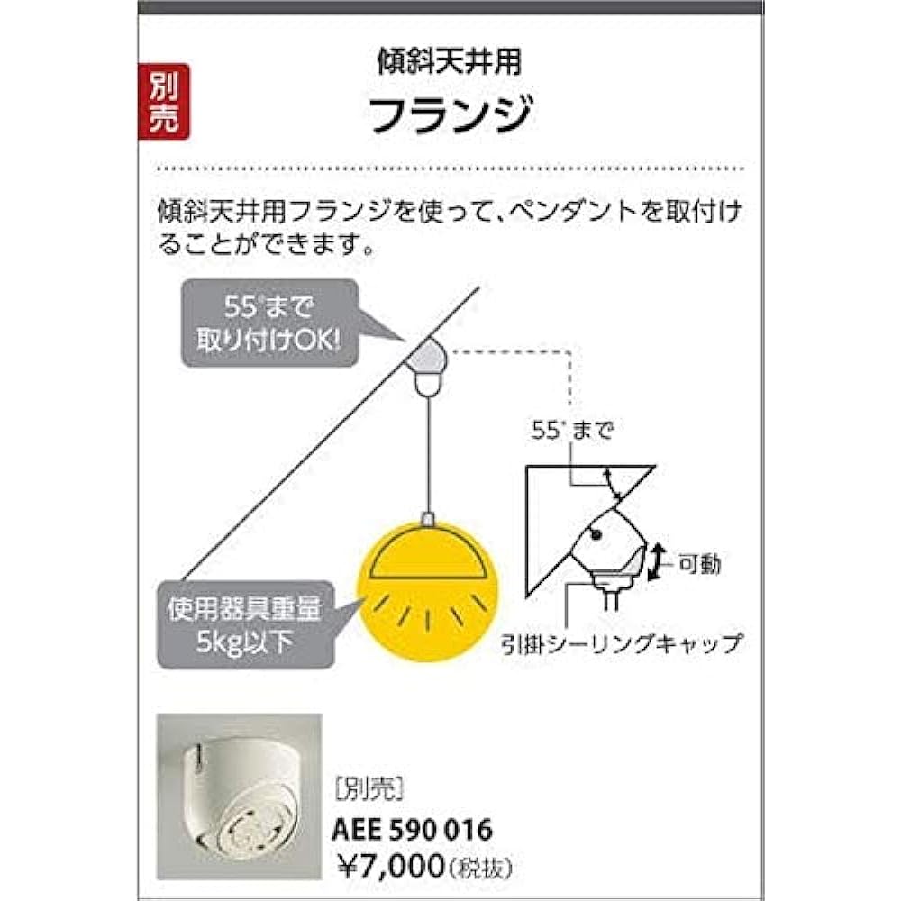 Koizumi Lighting Pendant Light Flange Equivalent to 100W Incandescent Bulb AP40343L