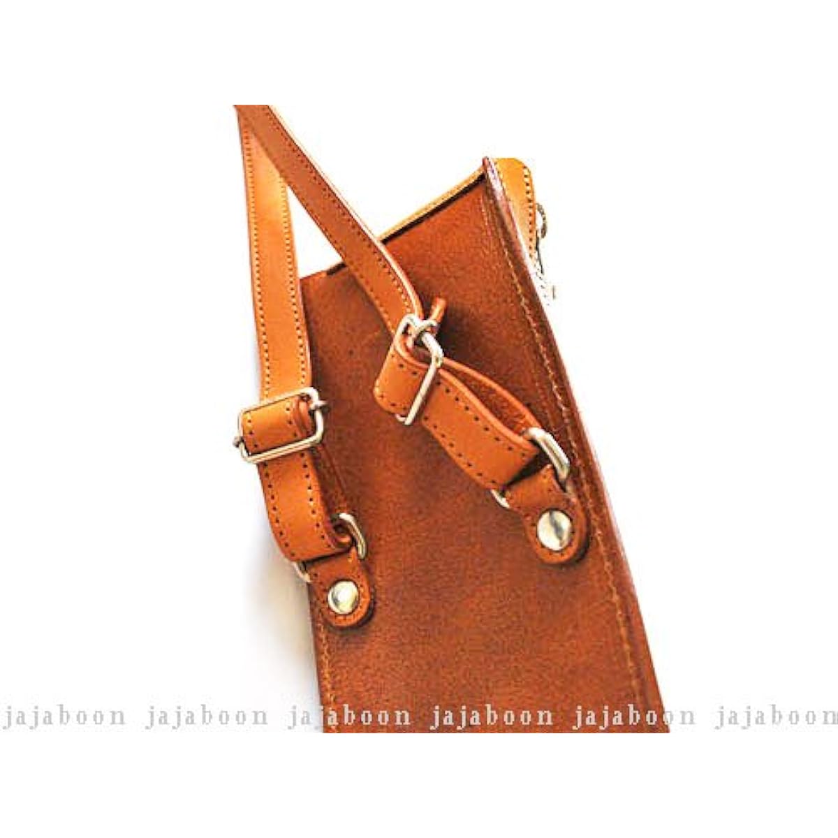 JAJABOON Leather Drumstick Case Slim Stick Bag Camel (with Tuning Key Pocket) Musical Instrument Accessories