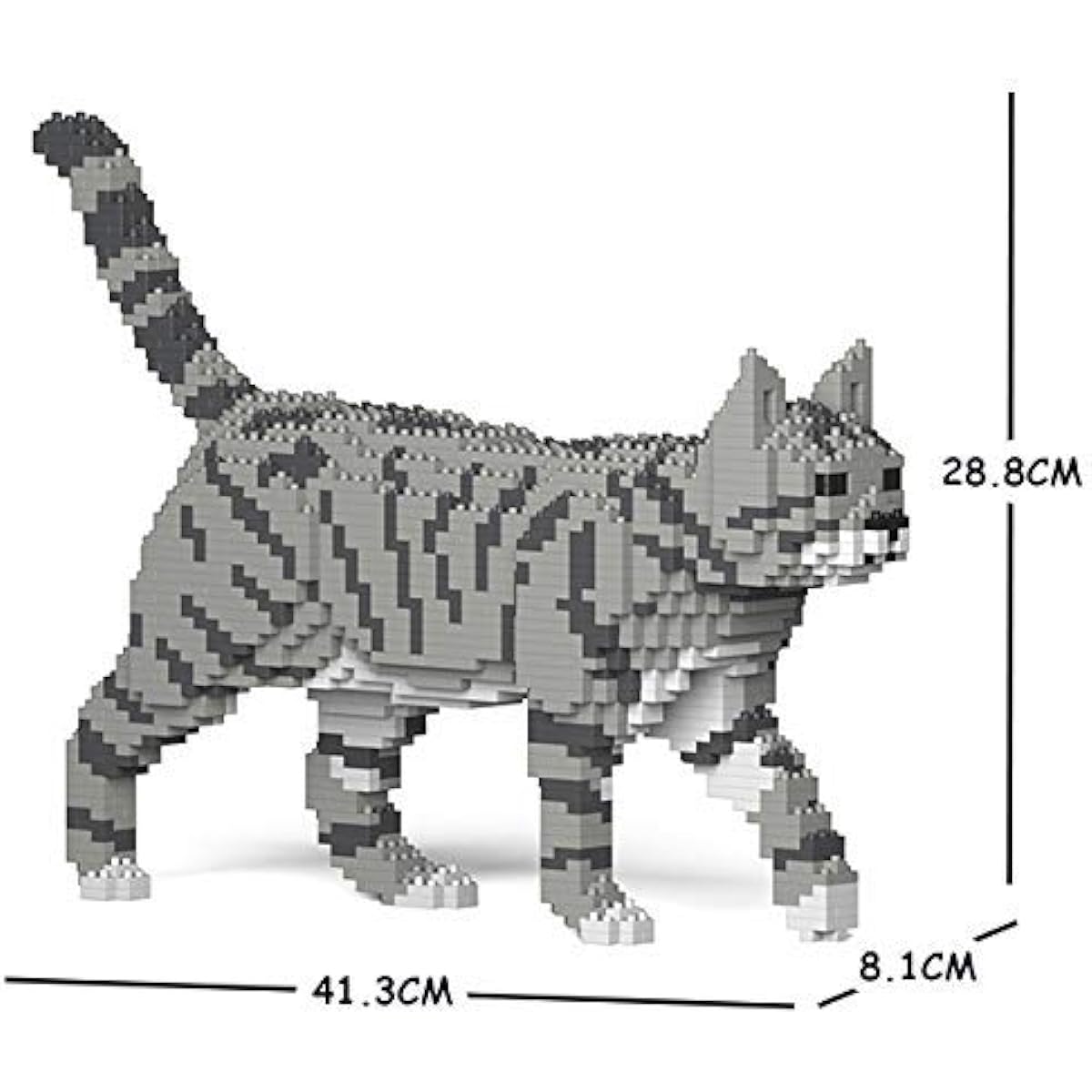 JEKCA Jekkablock Tiger Cat Light Gray 03S-M03 Sculptor