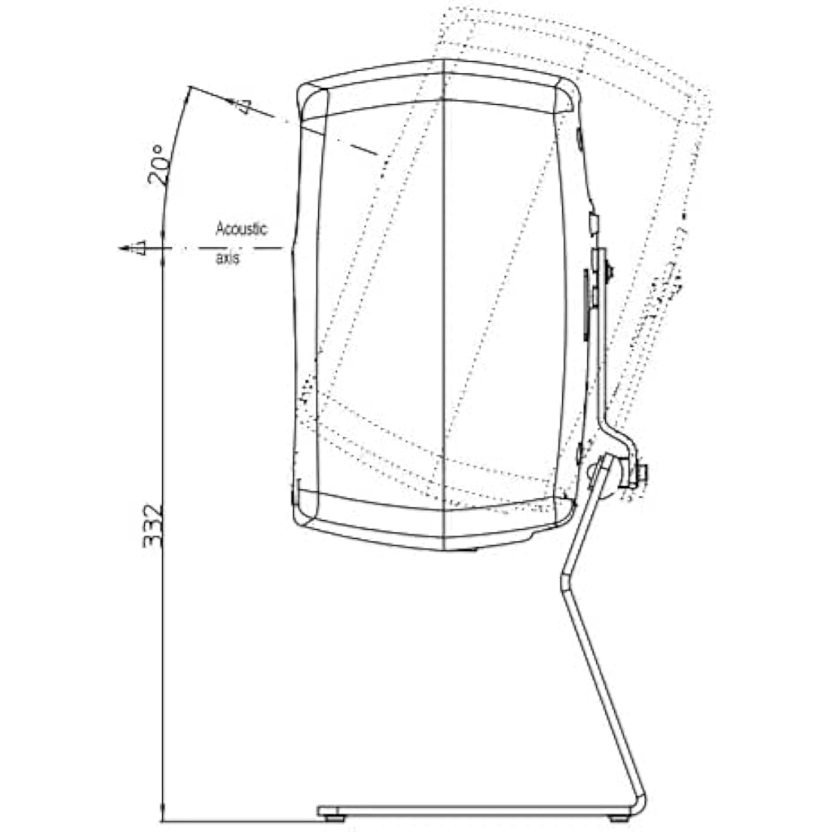 [Official Japanese product] K&M Genelec 8000-323B 23275B Monitor speaker stand