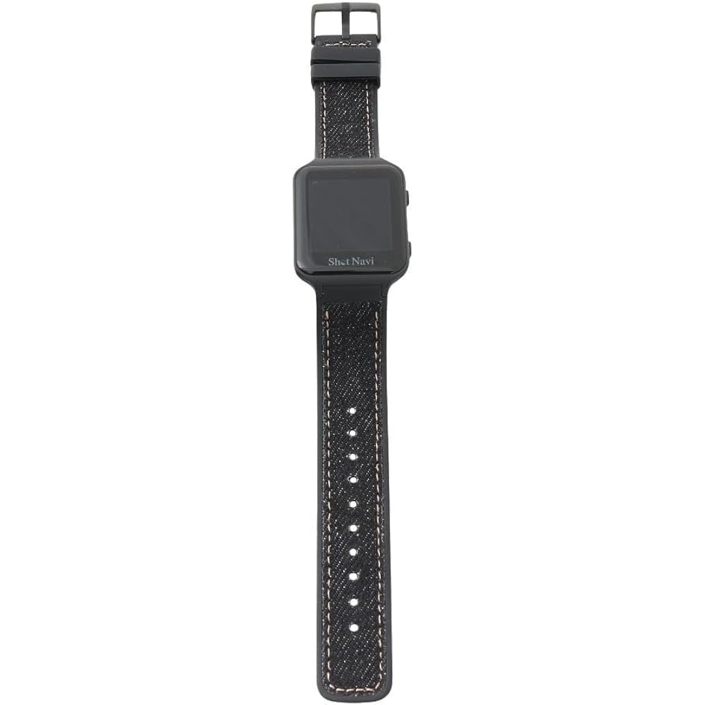Shot Navi AIR EX [Black] Ultra-lightweight 20g Touch panel Equipped with the latest GPS chip "M10" Made in Japan (Produced in a domestic ISO9001 certified factory) GPS golf navigation Golf distance meter GPS navigation Golf watch Competitive use OK