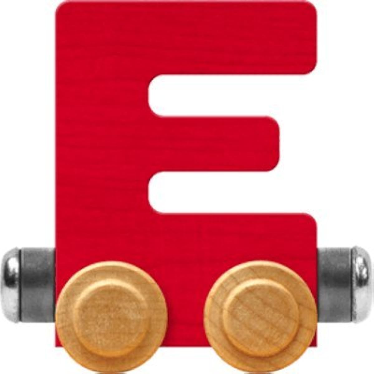 (Red) - NameTrain Bright Letter Car E - Made in USA (Red)