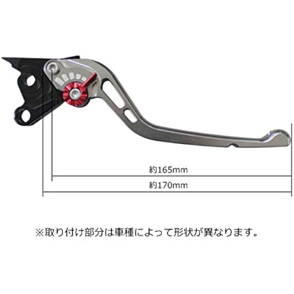 U-KANAYA Aluminum billet lever left and right set TYPE-GP Lever: Black/Adjuster: Green Kawasaki [Ninja250] [Ninja400(18-)] [Z250] [D Tracker X] [KLX250] [Velsys 250] [250TR]