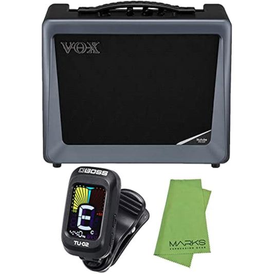 VOX Vacuum Tube Guitar Amplifier VX50-GTV + BOSS TU-02 Set