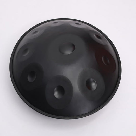 440Hz Steel Tongue Drum Percussion Handpan Drum D Minor 10 Notes Handpan (Black)