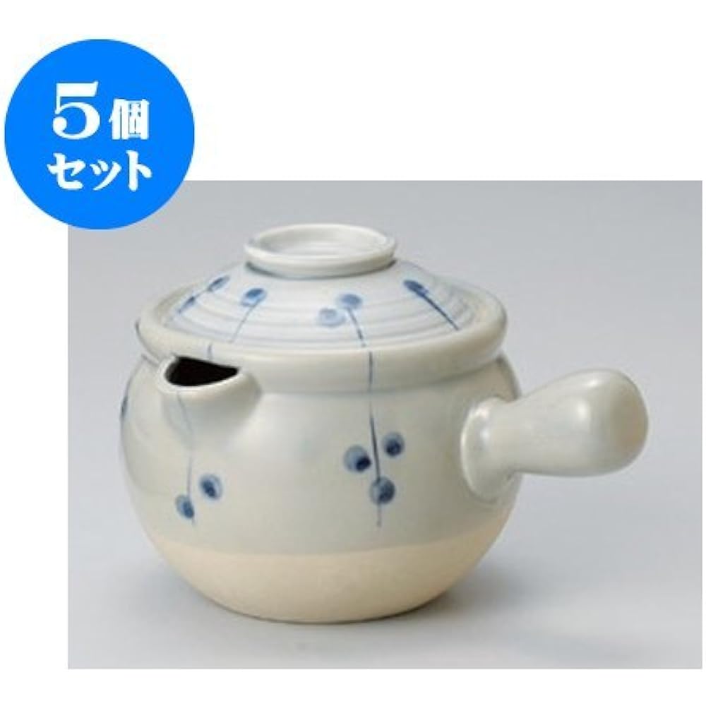 Set of 10 Medicine Earthen Jar/Yukihira Polka Dot No. 10 Yukihira [17 x 15.5cm/1600cc] Open Fire [Restaurant, Inn, Japanese Tableware, Restaurant, Commercial Use, Tableware]