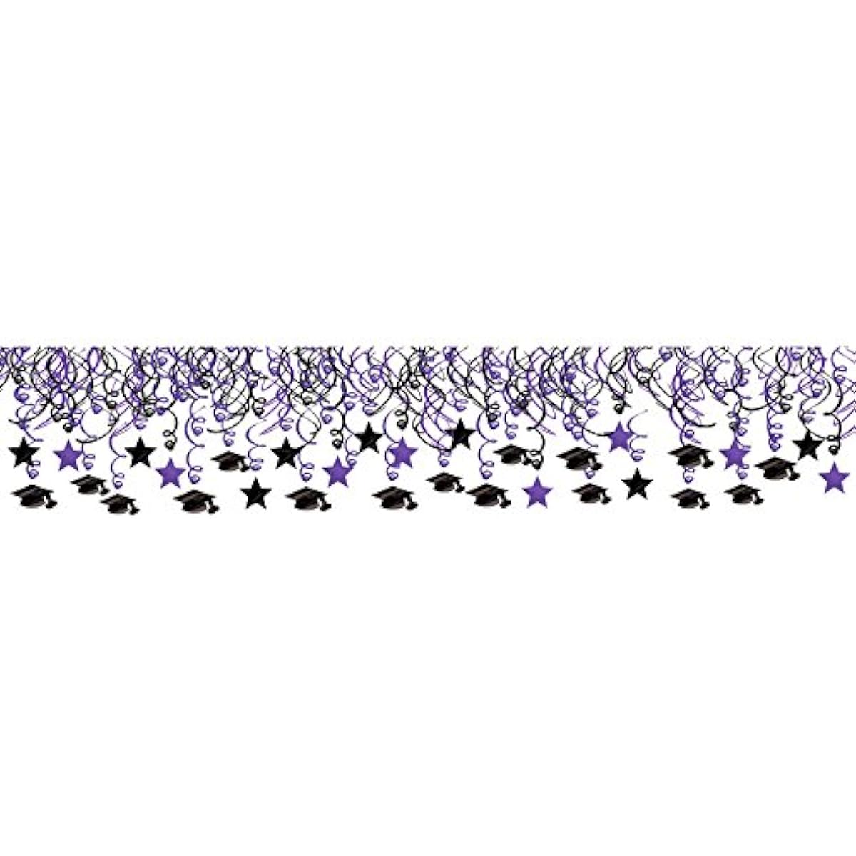 Congrats Grad Purple Graduation Hanging Swirl Decorations Congrats Grad Purple Graduation Hanging Swirl Decorations ♪ Halloween ♪ Christmas ♪