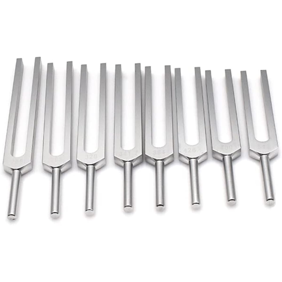 Tuning Fork Sound Healing Tuning Fork Set of 9 with Silicone Hammer for Chakra Sound Therapy Meditation