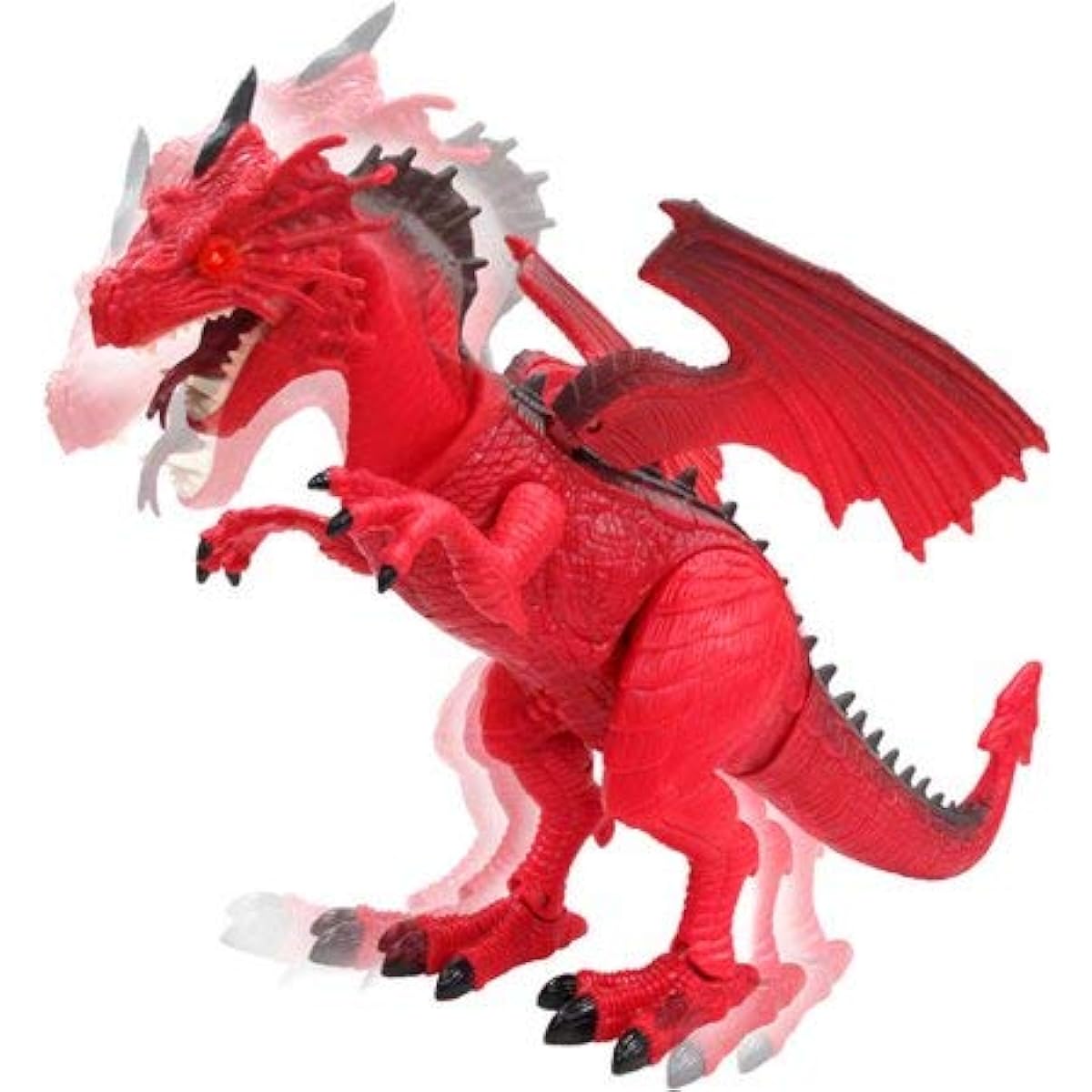 Liberty Imports Dinosaur Planet Remote Control R/C Walking Dinosaur Toy with Shaking Head, Light Up Eyes Sounds, Red RS6153