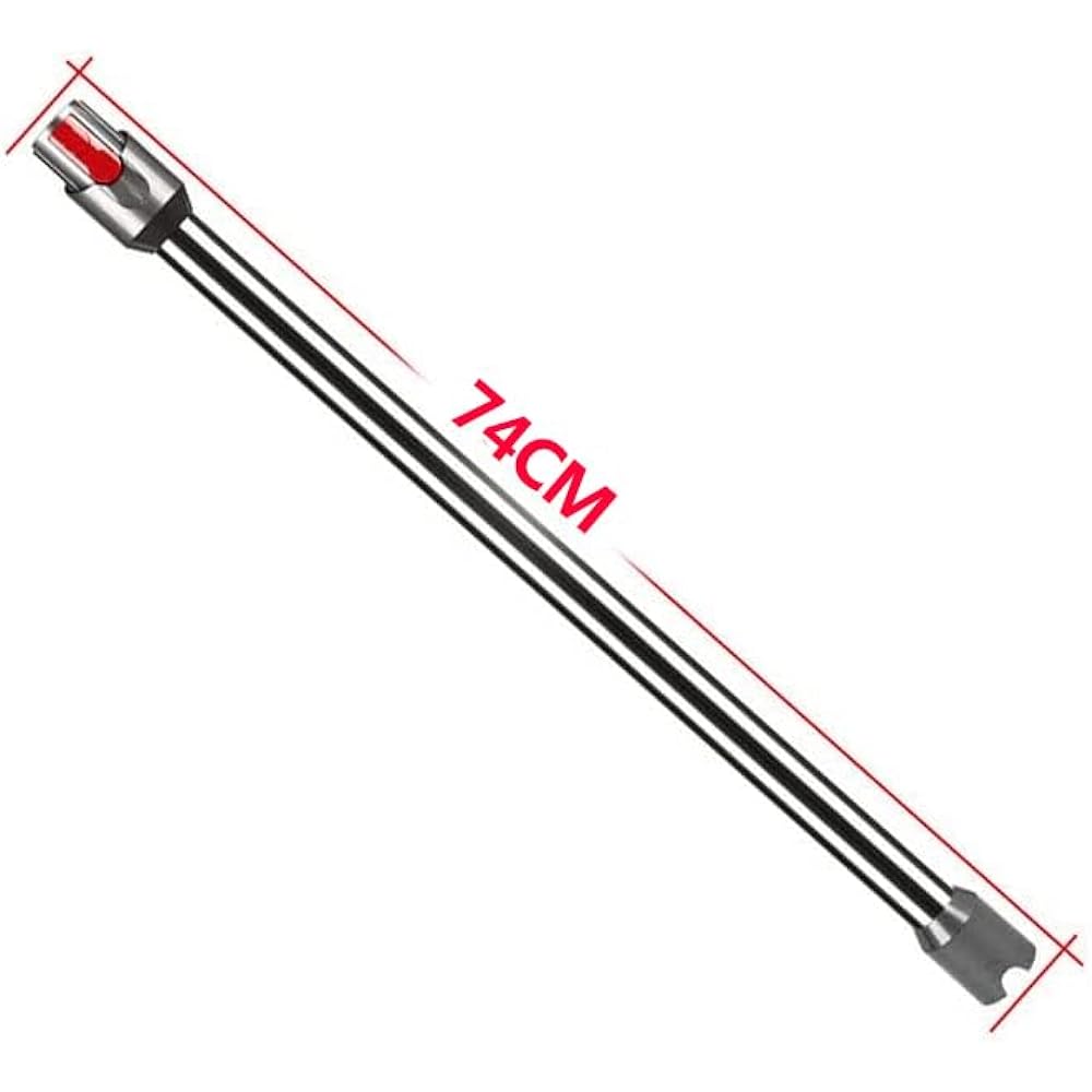 Emdou Vacuum Cleaner Long Pipe Replacement V12 Detect Slim/Digital Slim Series Extension Long Pipe Dyson Vacuum Cleaner Parts SV30 ABL/SV20 FF N/SV18 FF PRO/SV18 FF N/SV18 FF ENT N Replacement Parts Accessories Applicable Dyson (Black)