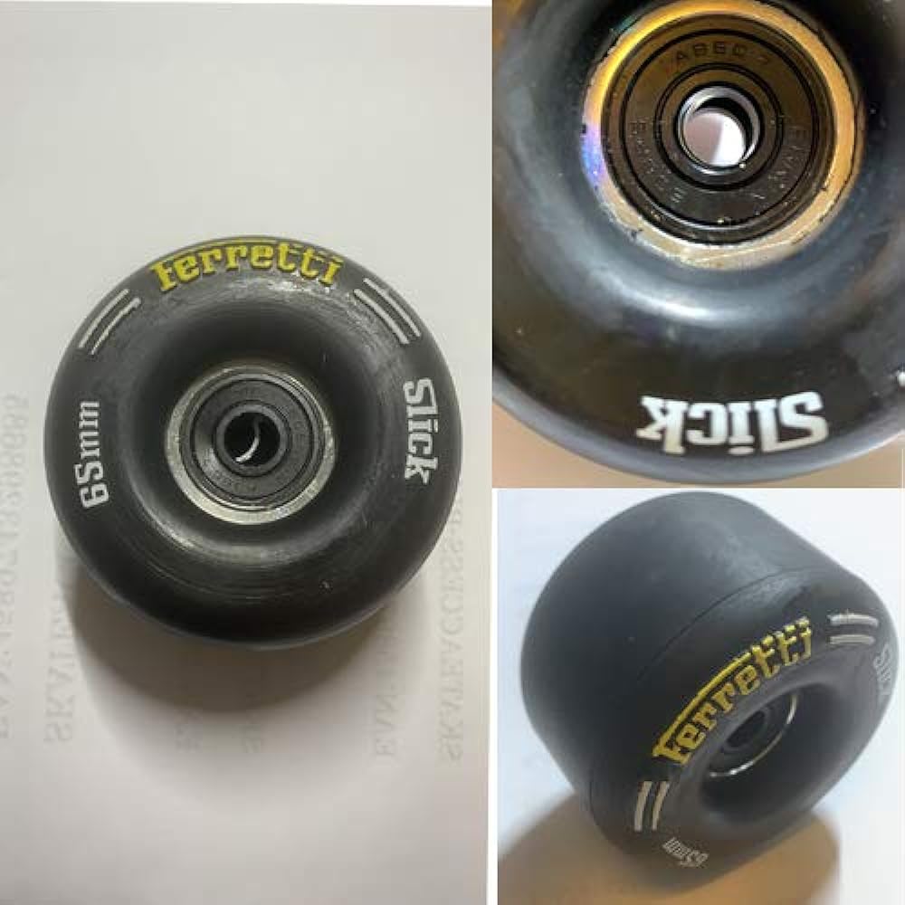 FERRETTI Skate Wheel SLICK 65mm Size 60*40mm Set of 4 Skate RuBBER wheel FR-SLICK-65