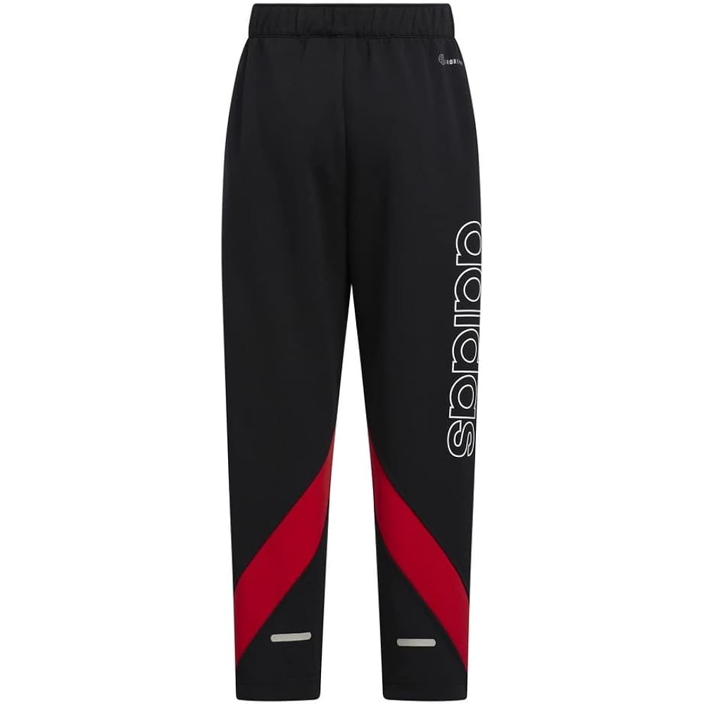 Adidas Jersey Bottom Kids Color Block Double Knit Regular Fit Warm Up Track Pants BUK59