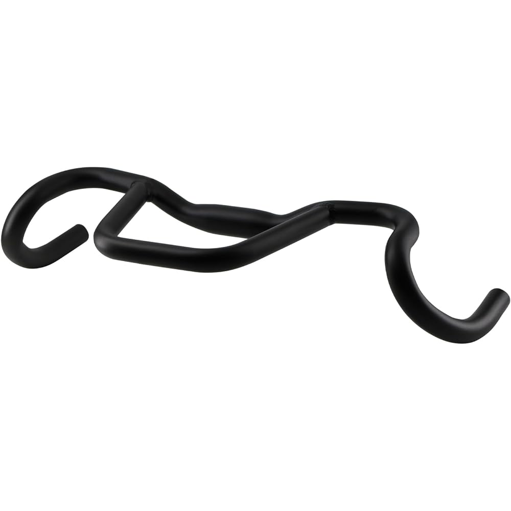 S SENQI Bicycle Drop Handlebar Aluminum Alloy Round Tube φ31.8 Gravel Gravel Suitable for Road Bike Cruiser BMX Bicycle 420mm-520mm, 440mm-540mm, 460mm-560mm 20mm Black (420mm-520mm)