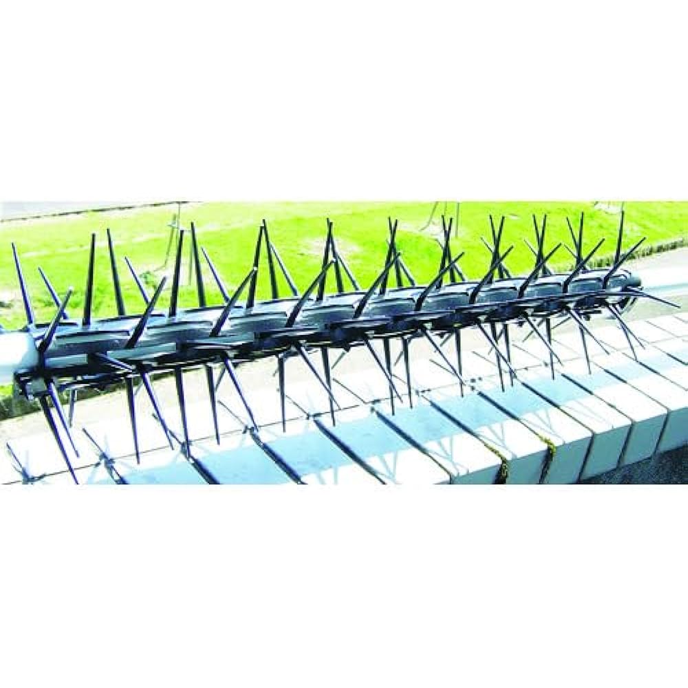 TRUSCO Bird Repellent Sheet Stainless Steel Pin Wide (12 pieces) TBPS-SUS-W-12P