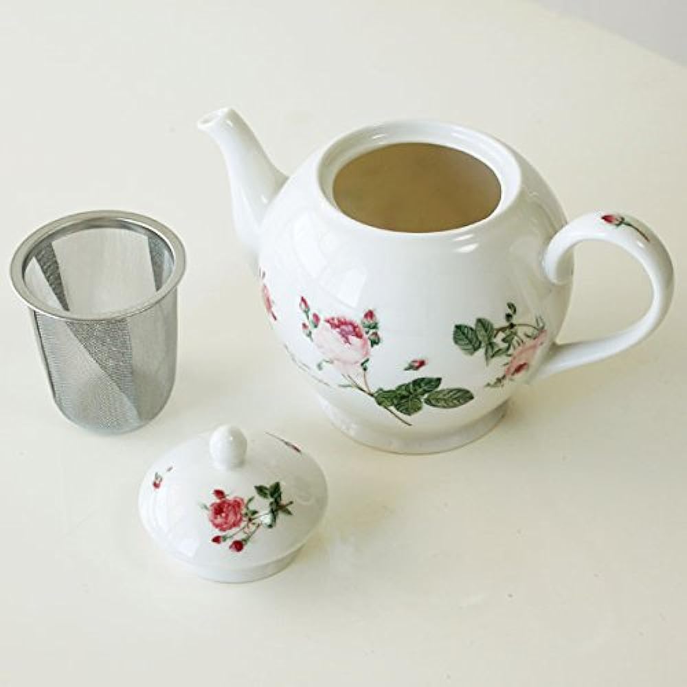 Teapot Redoute Rose Made in Japan