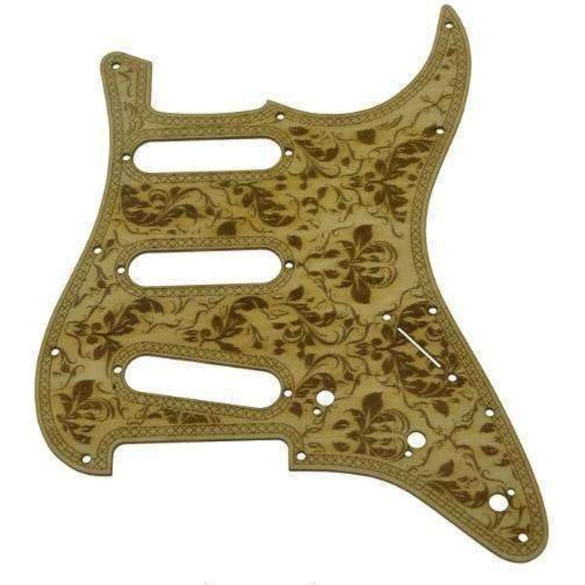 Stratocaster Pickguard Strat SSS Maple Solid Top Leaf Pattern