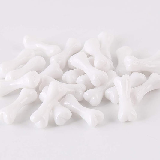 100 Pieces Skeleton Bones Mini Bones for Halloween Decoration or Spooky Graveyard Decor