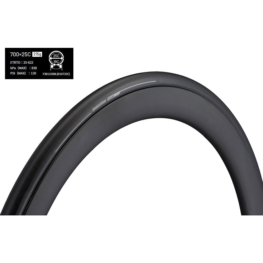 Bridgestone Anchor Extenza R1X 700×25C (R1X725C) Black Foldable Set of 2
