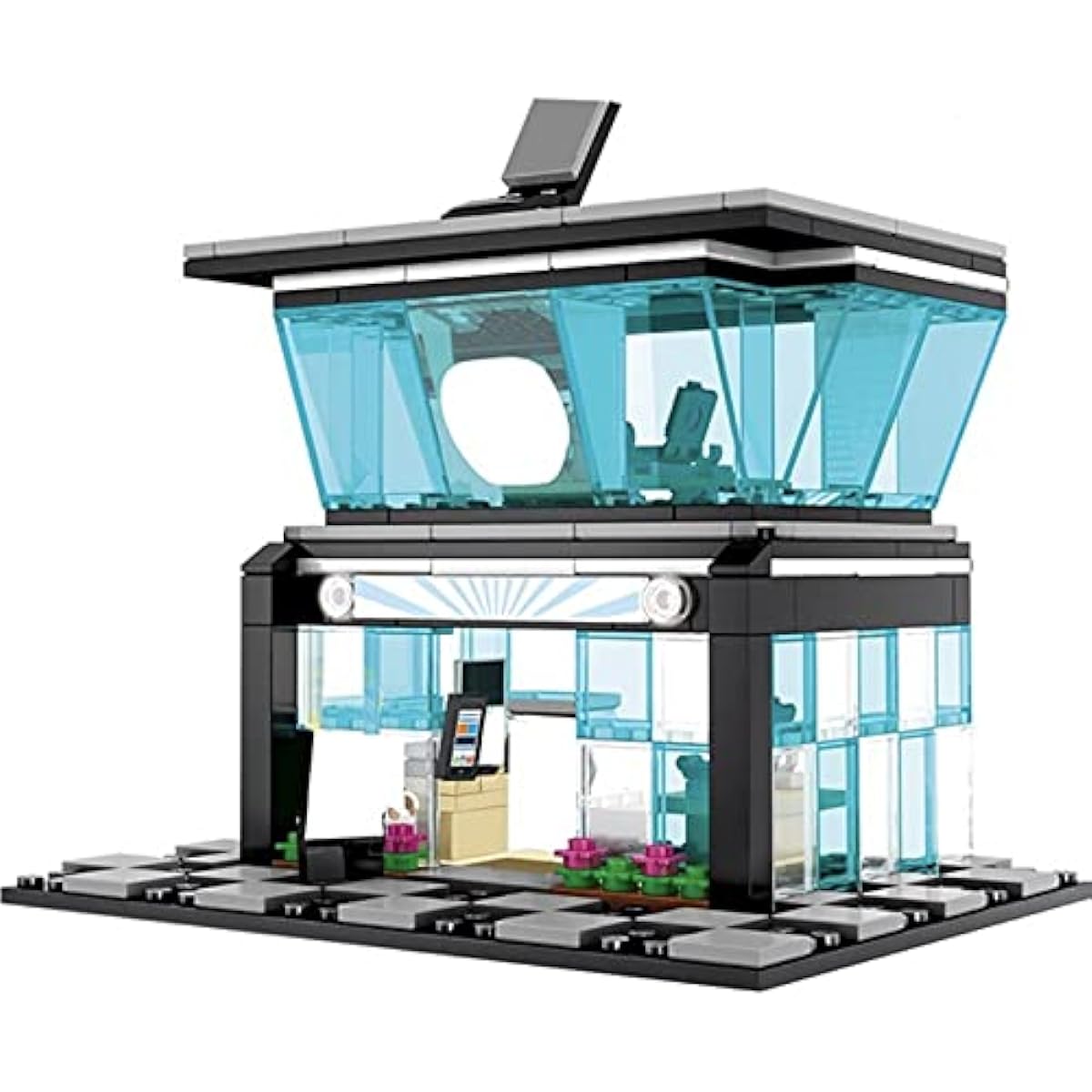 General Jim's City Retail Cell Phone Store 2-Story Bricks 279 Piece Modular Building Blocks Toy Set with Accessories for Teens and Adults