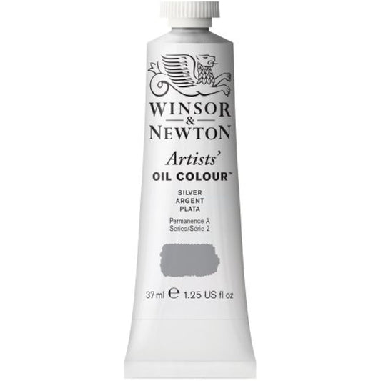 Winsor & Newton Artist Oil Color Paint Tubes, 37ml, Silver by Winsor & Newton