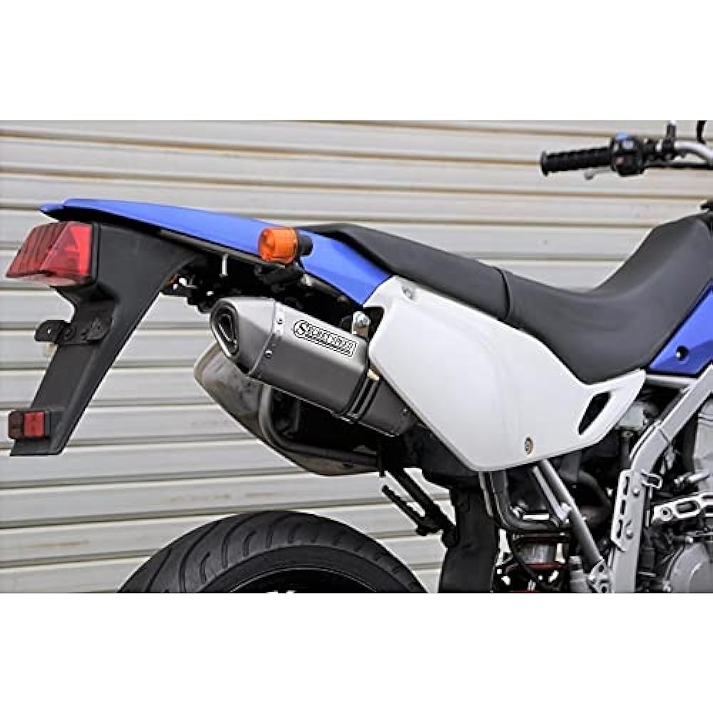 SECRET SPEED Kawasaki D Tracker 250 (KLX250) Bike Muffler (O2 Sensor Compatible) Solid Motard Deformed Slip-on SUS Stainless Steel Muffler D-TRACKER ss-201-s04