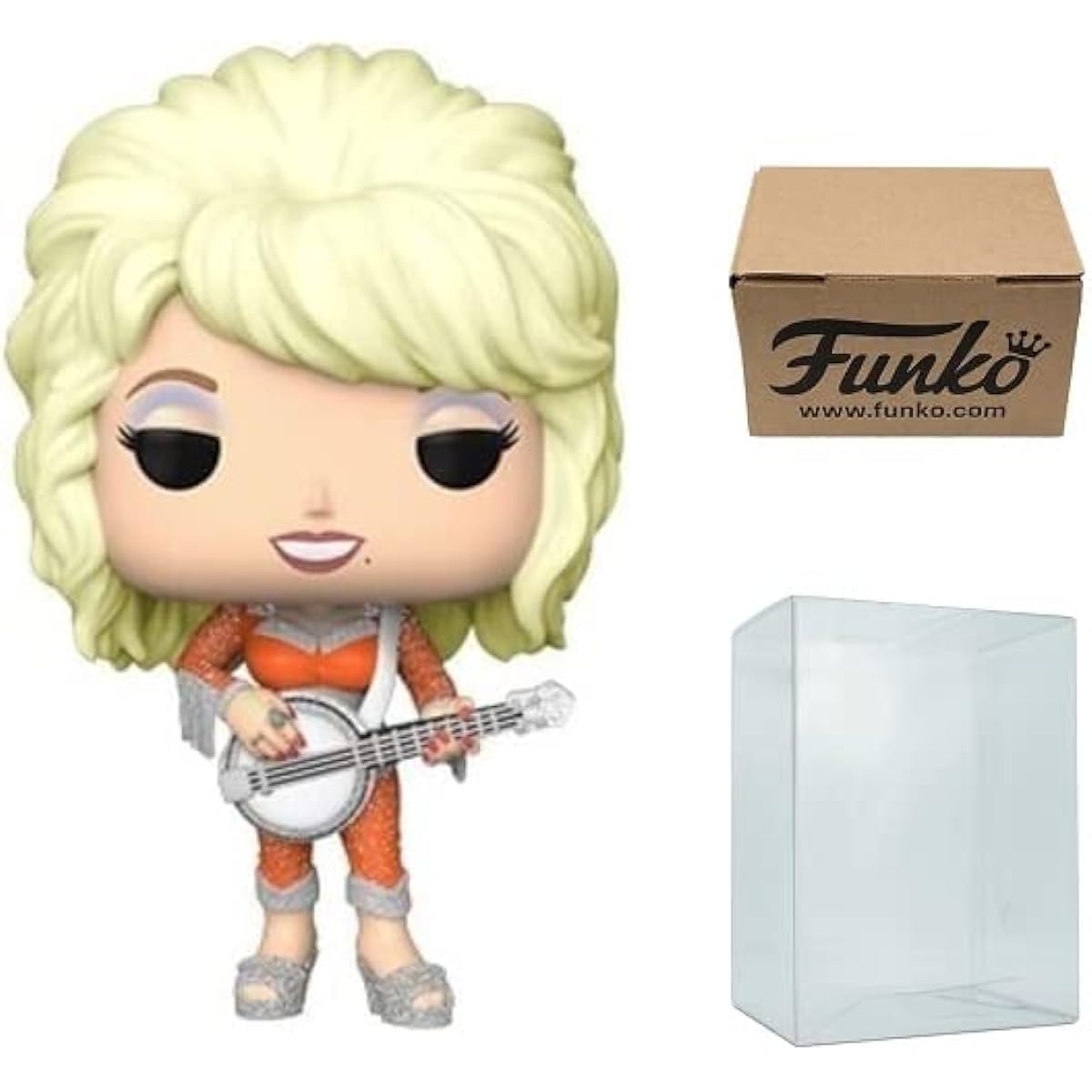 Pop Rocks: Dolly Parton Vinyl #268 (Includes EcoTek Protector Case and Pop Shipper Box for Further Protection)