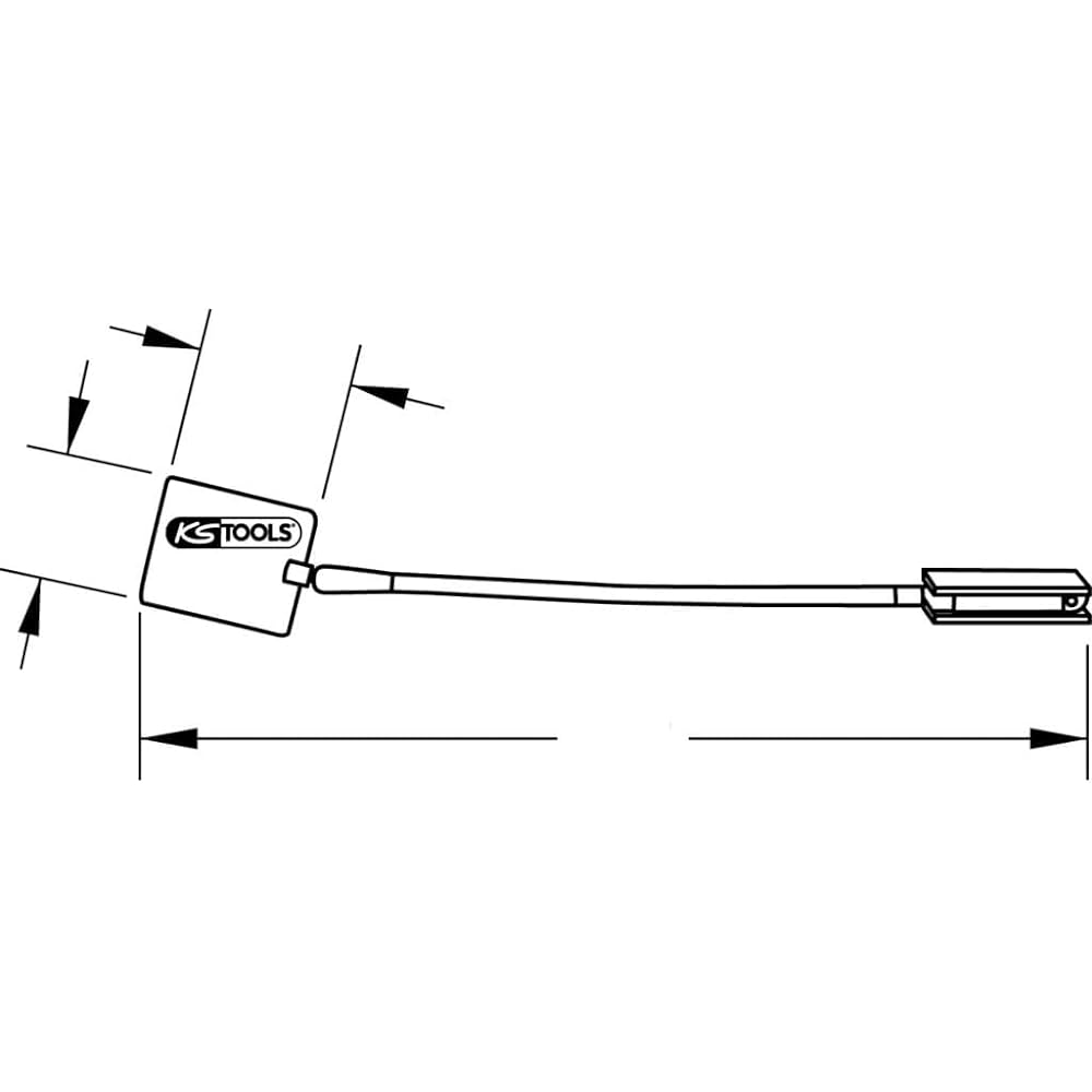 KS TOOLS Magnetic welding mirror 500mm 903.6000