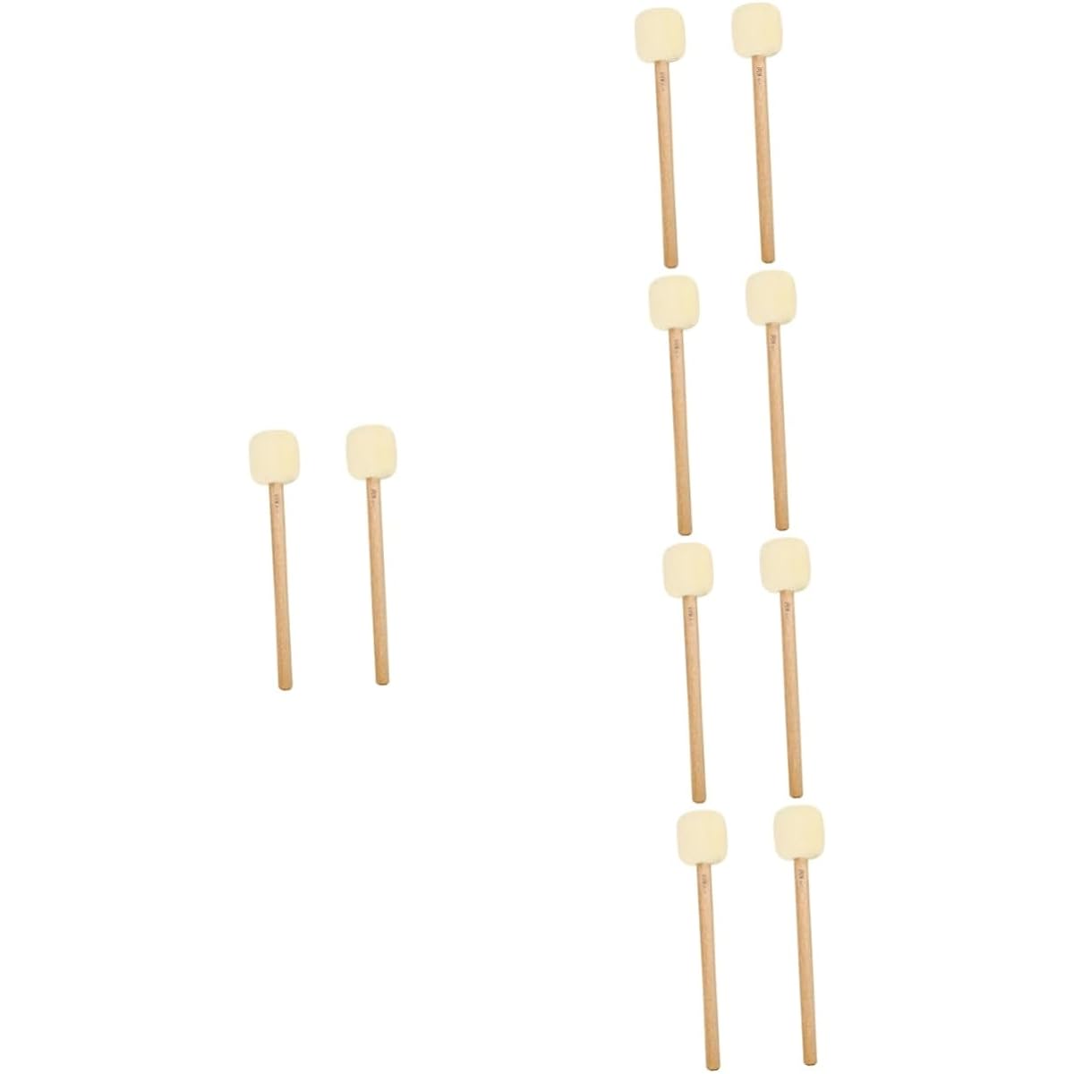 VICASKY 10 Big Drumstick Percussion Felt Drum Stick Band Drum Stick Drumstick Drum Mallet Drum Percussion