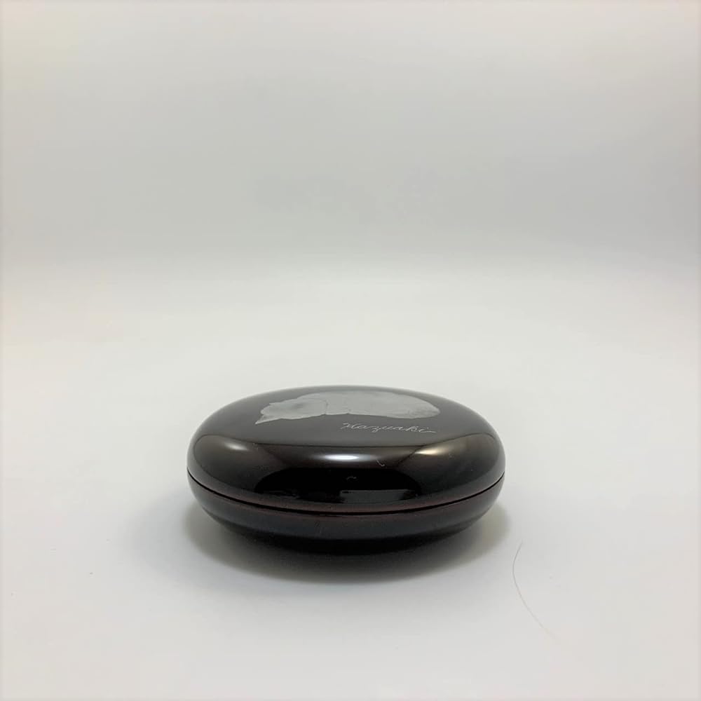 Nomura Lacquerware Store Echizen-nuri Chinkinneko Jewelry Case 11-13401 7.3cm