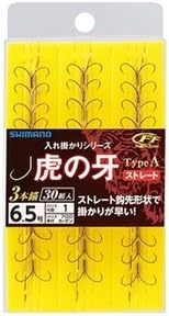 SHIMANO Tiger Fang Type A Straight HOOK 96 pieces No. 6/No. 6.5/No. 7 RG-A11N