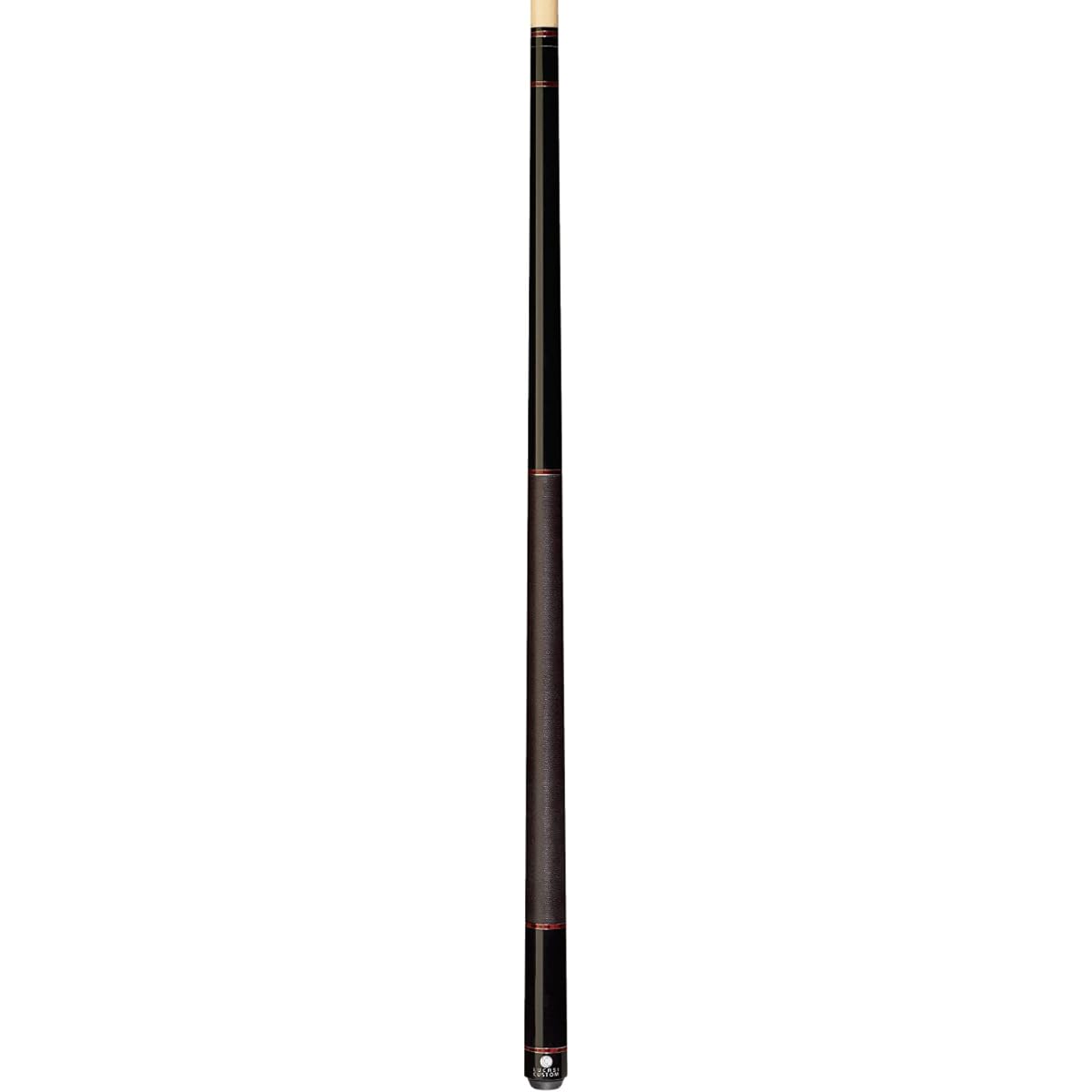 Lucasi Custom Mystic Black Pool Cue with Slim Cocobola Bands