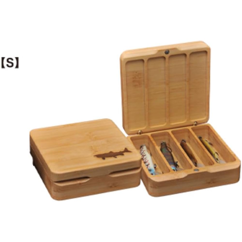 Palms SV Wood Box Bamboo [S] 4 Compartments